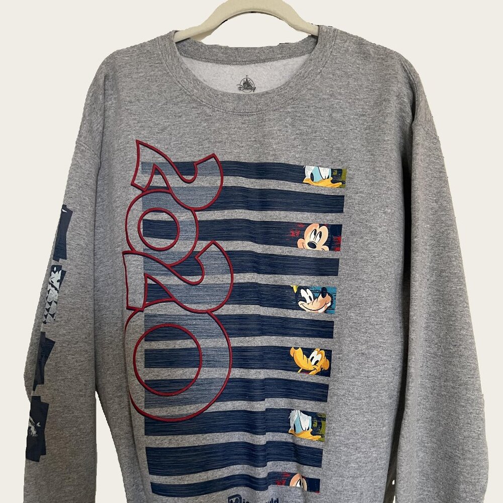 Walt Disney World Crewneck Sweatshirt Size Large Grey 2020 Parks